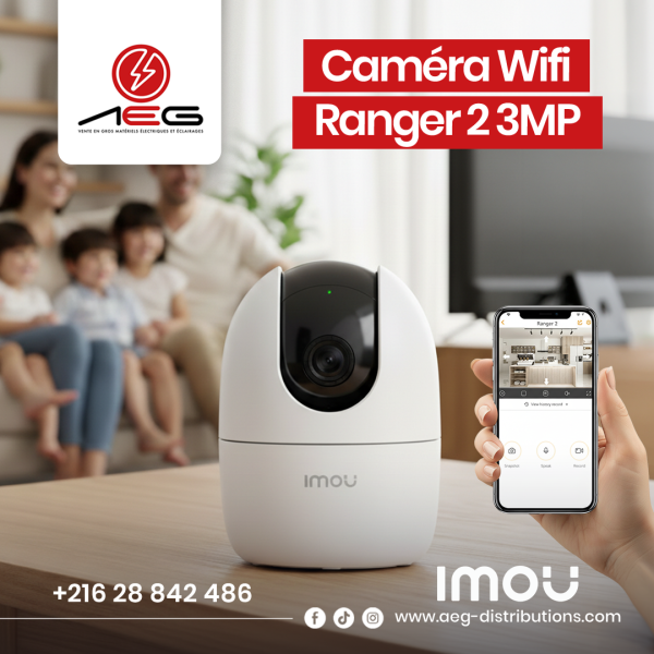 Caméra de Surveillance Wifi Imou Ranger 2 3MP IPC-K2EP-3H3W