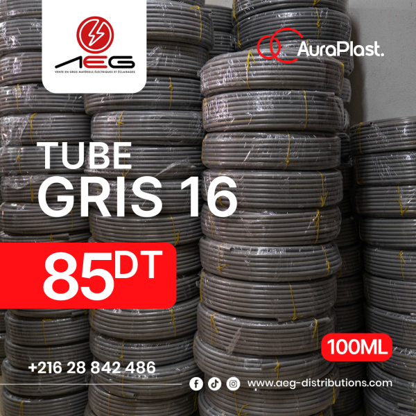 Tube Gris 16 1er Choix AuraPlast 100ML