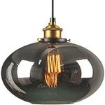 Luminaire Suspension XX1153-B – E27 – Verre Fumé (Soot) – Diamètre 200 mm