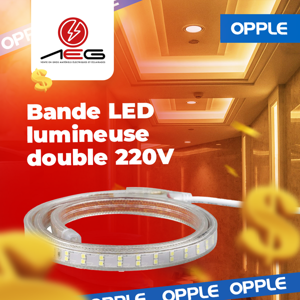 Bande lumineuse LED double ligne OPPLE