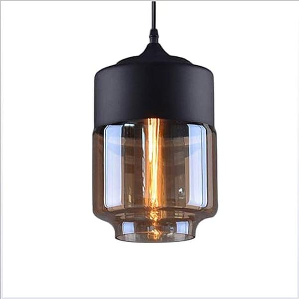 Suspension AW1118-A – Douille E27 – Ø 180 mm – Hauteur 250 mm – Verre Ambré