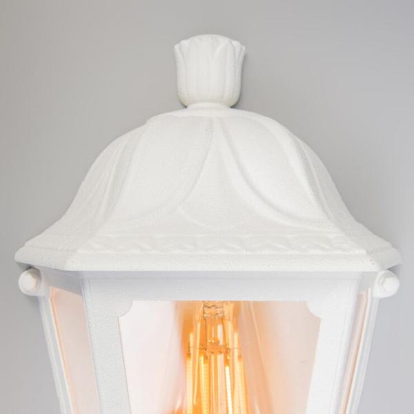 Demi Lanterne Murale Extérieur IESSE 27 Blanc Transparent Fumagalli