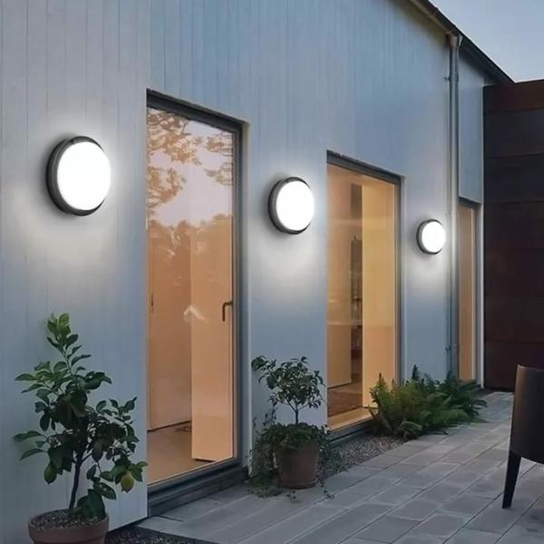 Applique Mural & Plafond LED Rond 24W IP65 Blanc 7000k Taille Ø220