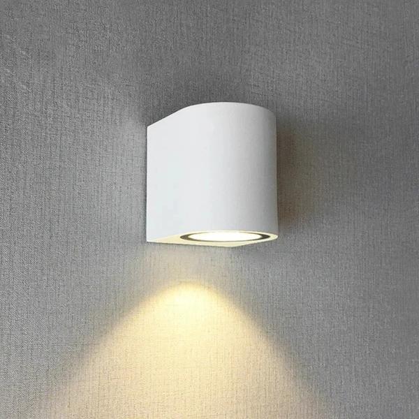 Applique Mural LED IP65 Blanc GU10 Taille 65 * 80 * 80 mm