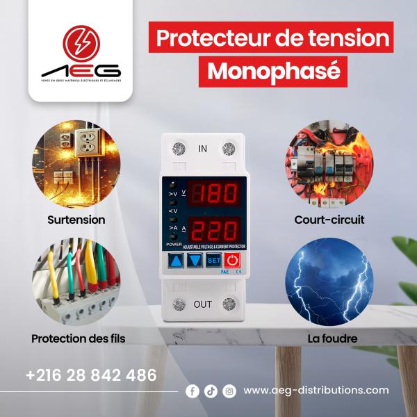 Protecteur de voltage et Ampérage Monophasé