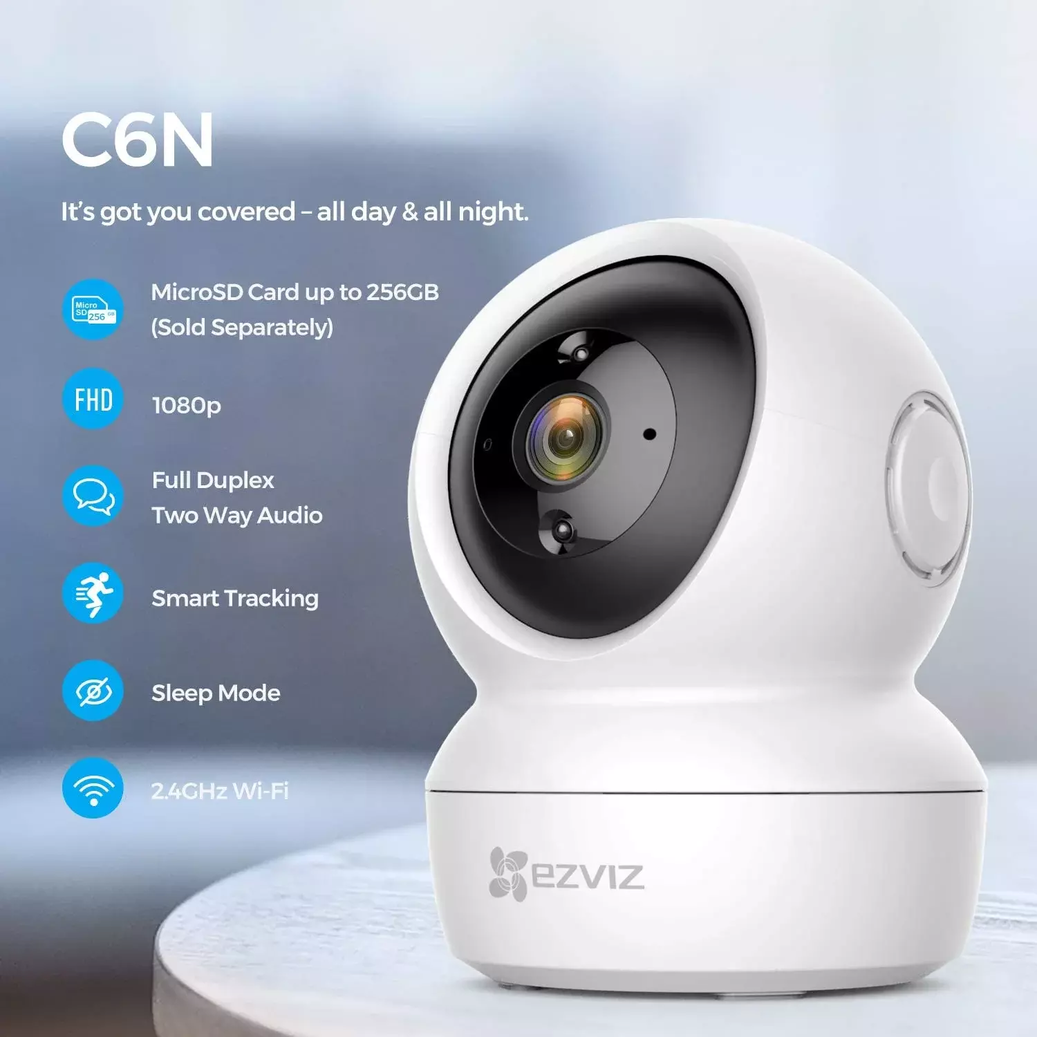 Caméra Surveillance Intérieure EZVIZ C6N WIFI - FHD