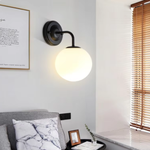 Applique Murale Noir W1062-BK – Ø150 mm – Compatible Ampoule E27