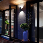 Applique murale LED imperméable Noir