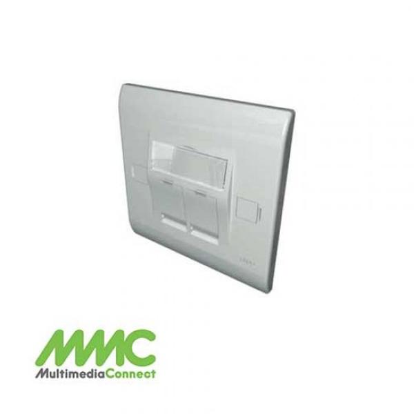 MMC l 2 ports 86 x 86 mm Faceplate