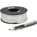 Câble coaxial 75 Ohms RG6 PVC Blanc