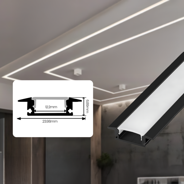 Profilé LED Aluminium SJ-60-5 Noir