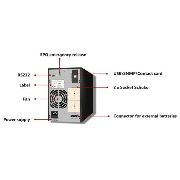 Onduleur - UPS ONLINE Tour AEC ITALY IST3 1kVA/ 1kW