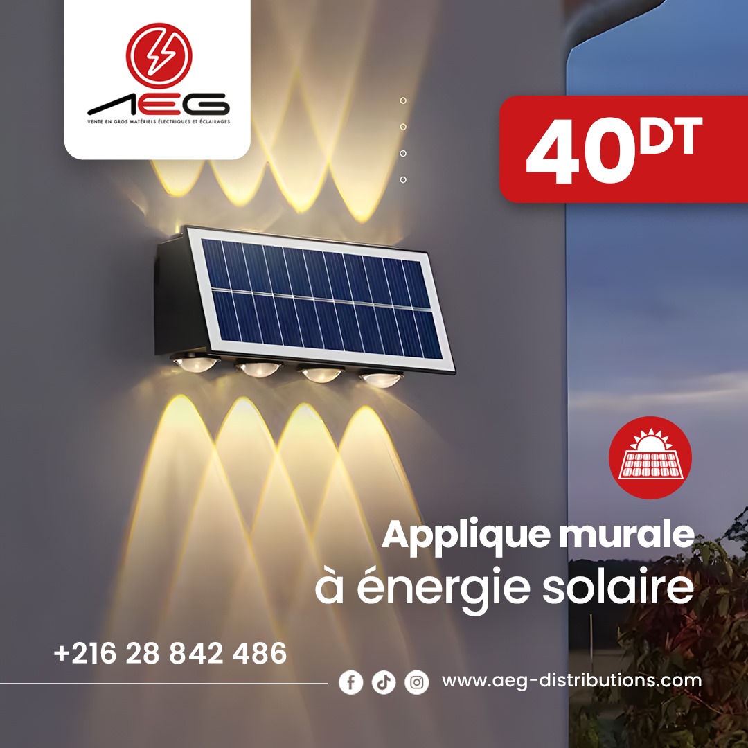 Applique murale à énergie solaire TABKER