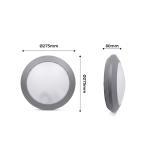 Applique Étanche Murale avec Lampe E27 Extérieur gris