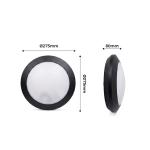 Applique Étanche Murale avec Lampe E27 Extérieur noir