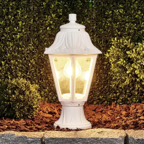 Lanterne sur pied MIKROLOT ANNA BLANC Transparent E27 FUMAGALLI