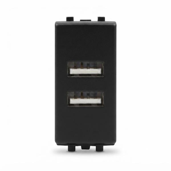 Chargeur USB 7096N Encastrable – Double Sortie 2.1A pour Smartphones et Tablettes