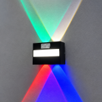 Applique Murale LED Double Faisceau MK-0402-6 – 6W, Noire, IP65