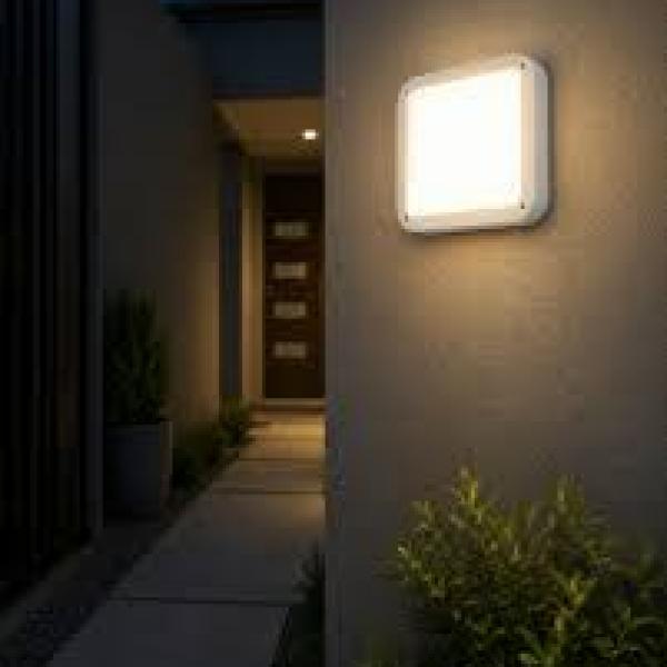 Applique Mural & Plafond LED Carre 15W IP65 Blanc 7000k Taille 165*165mm