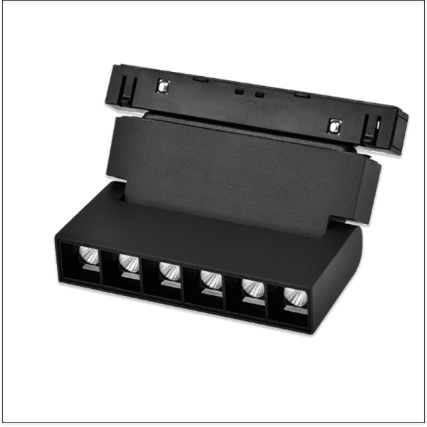 Eclairage Magnetique APPARENT Folder COB 6W 48V Noir 4000K 11,5CM