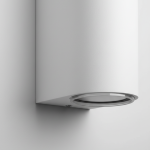 Applique murale étanche extérieur Ronde 2 lampes GU10 - Blanche