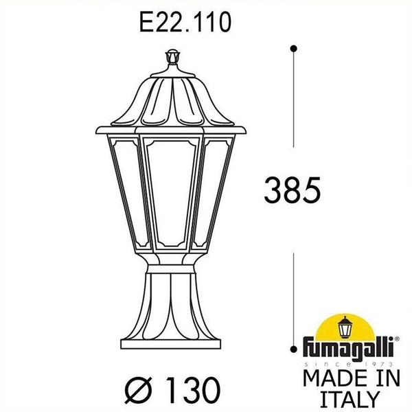 Lanterne sur pied MIKROLOT ANNA BLANC Transparent E27 FUMAGALLI
