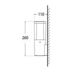 Applique Murale LED CARLO WALL Noir Transparent Fumagalli