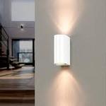 Applique Mural LED Double Faisceau IP65 Blanc GU10 Taille 65 * 80 * 150 mm