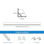 Profilé Aluminium de coin SJ-60-6 Gris
